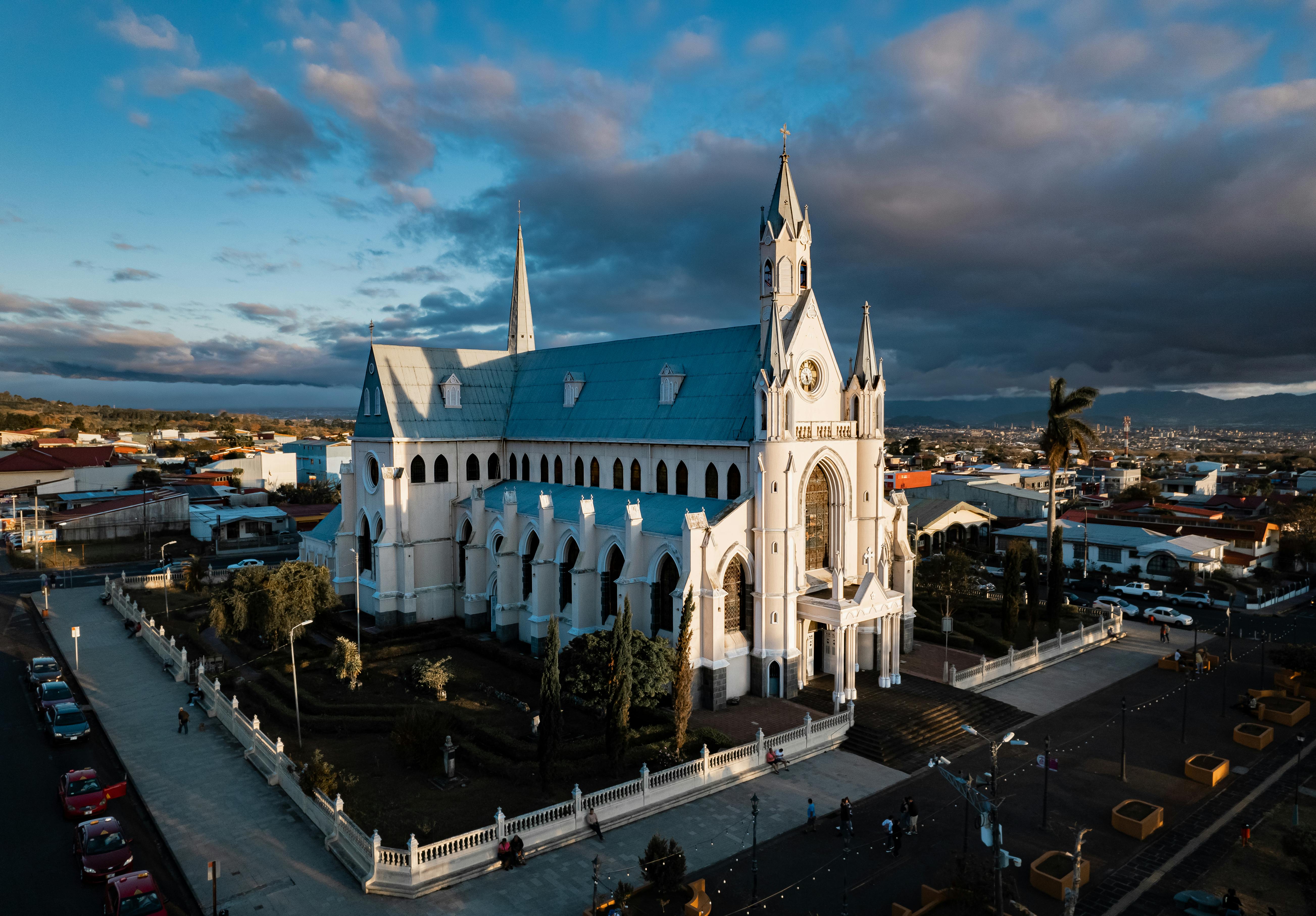 Costa Rica - Beautiful Gothic cathedral showcasing the country's rich cultural heritage and peaceful atmosphere for medical recovery